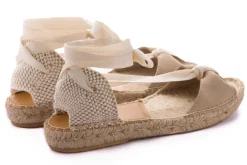 Abarca Shoes Alpargatas Yute^Menorquinas Cinta Nobuck Hielo