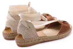 Abarca Shoes Alpargatas Yute^Menorquinas Cinta Nobuck Brandy
