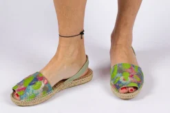 Abarca Shoes Alpargatas De Verano^Menorquinas Piel Fantasia Pistacho