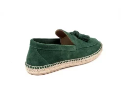 Abarca Shoes Alpargata Mocasín^Mocasín Borlas Piel Esmeralda 17