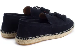 Abarca Shoes Alpargata Mocasín^Mocasín Borlas Piel Marino