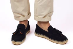 Abarca Shoes Alpargata Mocasín^Mocasín Borlas Piel Marino