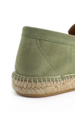 Abarca Shoes Alpargata Mocasín^Mocasín Borlas Piel Menta