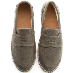 Abarca Shoes Alpargata Mocasín^Mocasín Lino Viejo Kaki