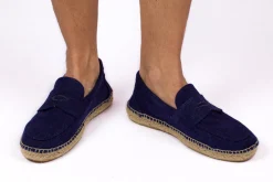 Abarca Shoes Alpargata Mocasín^Mocasín Lino Viejo Marino