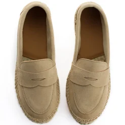 Abarca Shoes Alpargata Mocasín^Mocasín Piel Beige