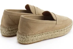 Abarca Shoes Alpargatas De Verano^Mocasín Piel Beige