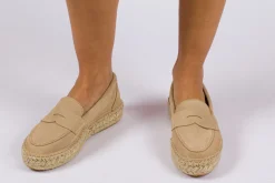 Abarca Shoes Alpargatas De Verano^Mocasín Piel Beige