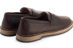 Abarca Shoes Zapatos De Piel^Mocasín Piel Encerado Cafe