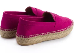 Abarca Shoes Alpargatas De Verano^Mocasín Piel Fucsia