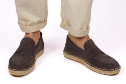 Abarca Shoes Alpargata Mocasín^Mocasín Piel Gris