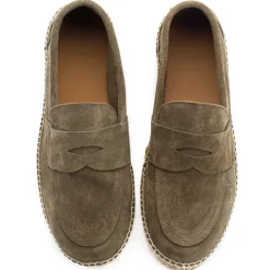 Abarca Shoes Alpargata Mocasín^Mocasín Piel Kaki 19