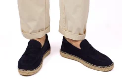 Abarca Shoes Alpargata Mocasín^Mocasín Piel Marino