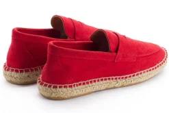 Abarca Shoes Alpargata Mocasín^Mocasín Piel Rojo