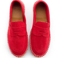 Abarca Shoes Alpargata Mocasín^Mocasín Piel Rojo