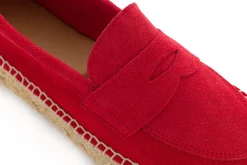 Abarca Shoes Alpargata Mocasín^Mocasín Piel Rojo 556