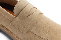 Abarca Shoes Zapatos De Piel^Mocasín Piel Serraje Beige