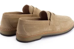 Abarca Shoes Mocasínes^Mocasín Piel Serraje Beige