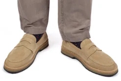 Abarca Shoes Mocasínes^Mocasín Piel Serraje Beige