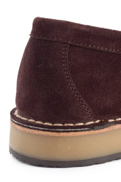 Abarca Shoes Mocasínes^Mocasín Piel Serraje Chocolate