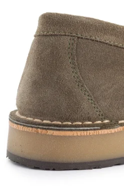 Abarca Shoes Mocasínes^Mocasín Piel Serraje Gris Verde