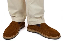 Abarca Shoes Zapatos De Piel^Mocasín Piel Serraje Marron