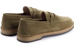 Abarca Shoes Zapatos De Piel^Mocasín Piel Serraje Verde