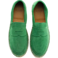 Abarca Shoes Alpargata Mocasín^Mocasín Piel Verde