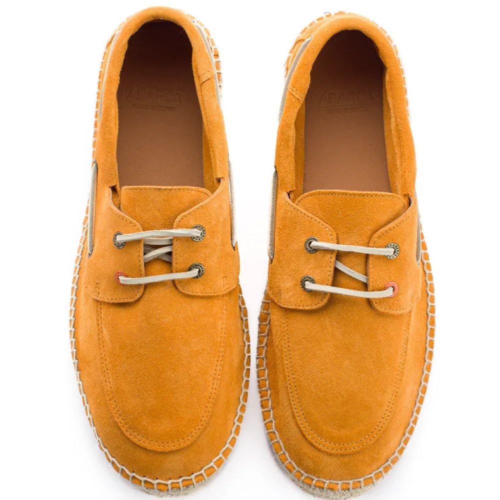 Abarca Shoes Alpargatas Náuticas^Nautico Piel Orange