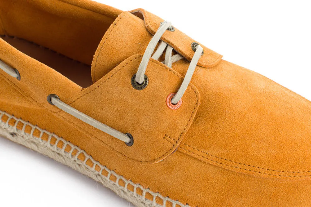 Abarca Shoes Alpargatas Náuticas^Nautico Piel Orange