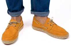 Abarca Shoes Alpargatas Náuticas^Nautico Piel Orange