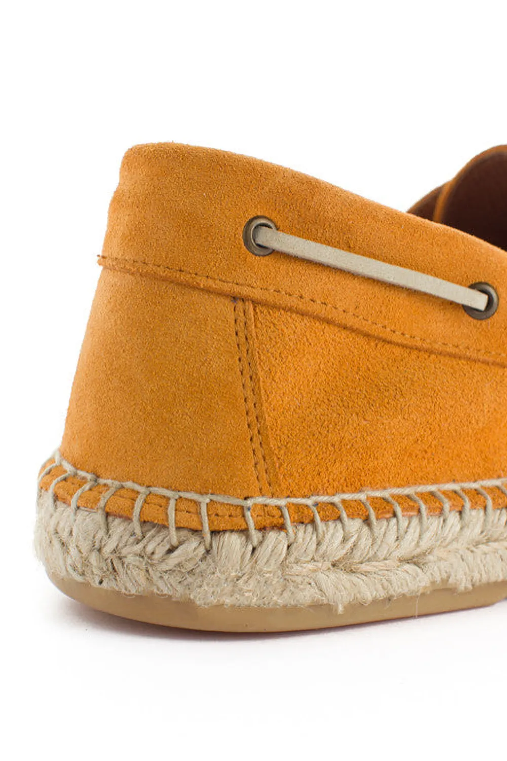 Abarca Shoes Alpargatas Náuticas^Nautico Piel Orange