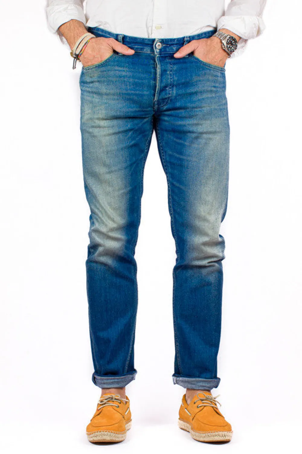 Abarca Shoes Alpargatas Náuticas^Nautico Piel Orange