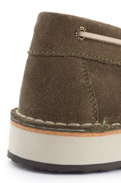 Abarca Shoes Nauticos^Nautico Piel Serraje Gris Verde