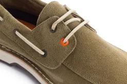 Abarca Shoes Zapatos De Piel^Nautico Piel Serraje Verde