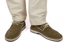 Abarca Shoes Nauticos^Nautico Piel Serraje Verde