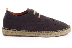 Abarca Shoes Alpargatas Oxford^Oxford Piel Gris 870