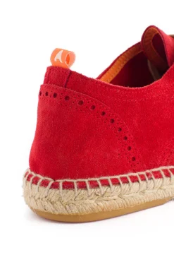 Abarca Shoes Alpargatas Oxford^Oxford Piel Rojo