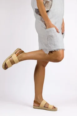 Abarca Shoes Sandalias Yute^Pascale Domine Amarillo Sandalias De Yute