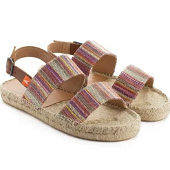 Abarca Shoes Alpargatas De Verano^Pascale Mayoral Naranja Sandalias De Yute