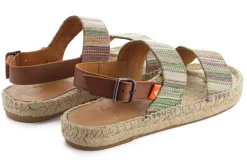 Abarca Shoes Sandalias Yute^Pascale Mayoral Verde Sandalias De Yute