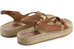 Abarca Shoes Sandalias Yute^Sandalias De Yute Piel Menorca Camel