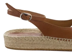 Abarca Shoes Sandalias Yute^Sandalias De Yute Piel Menorca Camel
