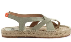 Abarca Shoes Sandalias Yute^Sandalias De Yute Terra Formentera Kaki