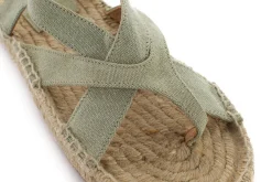 Abarca Shoes Sandalias Yute^Sandalias De Yute Terra Formentera Kaki