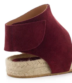 Abarca Shoes Sandalias Yute^Sandalias Piel Ibiza Granate