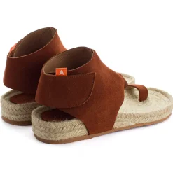 Abarca Shoes Sandalias Yute^Sandalias Piel Ibiza Marron