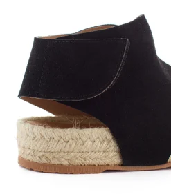 Abarca Shoes Sandalias Yute^Sandalias Piel Ibiza Negro