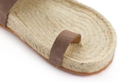 Abarca Shoes Sandalias Yute^Sandalias Piel Ibiza Topo