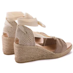 Abarca Shoes Alpargatas Con Cuñas^Sicilia Cuna Cinta Piel Piedra